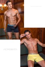 BÓXER ALGODÓN Y LYCRA LISO CON ELÁSTICO SUBLIMADO. ACROBATA - Cod 5019