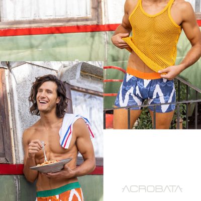 BÓXER ALGODÓN Y LYCRA ZIG ZAG.  ACROBATA - Cod 5108