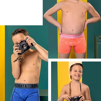 BÓXER ALGODÓN Y LYCRA PALMERAS.  ACROBATA - Cod 6054