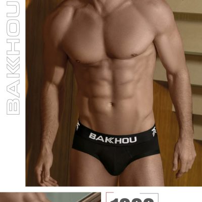 SLIP ALGODÓN Y LYCRA. LISO CON COLLARETA. ELÁSTICO BAKHOU BÁSICO. BAKHOU - Cod 1000