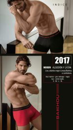 BÓXER ALGODÓN Y LYCRA. LISO. ELÁSTICO NEGRO LINEAS/BAKHOU A CONTRATONO BAKHOU - Cod 2017