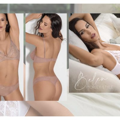 CONJUNTO DE MORLEY Y PUNTILLA. CORPINO CON ARCO. COLALESS. BELEN - Cod 4481