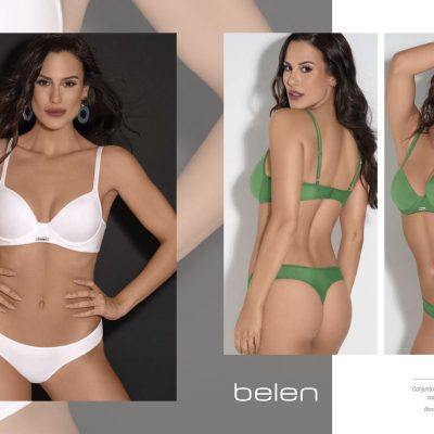 CONJUNTO DE MICROFIBRA. CORPIÑO PUSH UP SOFT. COLALESS. BELEN - Cod 8210