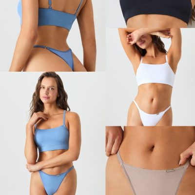 CONJUNTO DE MICROFIBRA CON ALGODÓN INTERNO Y LESS REGULABLE BRIGITTE - Cod 1602