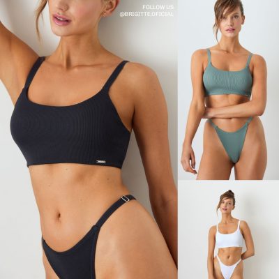 CONJUNTO CON TAZA REMOVIBLE DE MORLEY CON INTERNO DE MICROFIBRA Y LESS REGULABLE BRIGITTE - Cod 1637