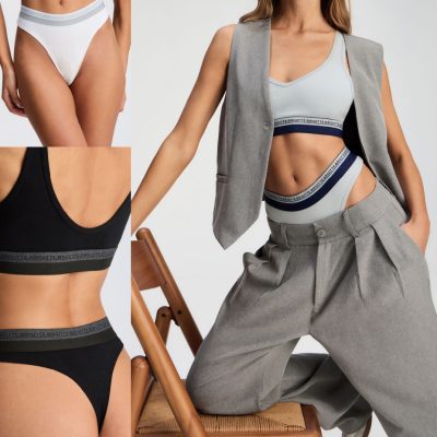 CONJUNTO DE ALGODÓN Y LYCRA DOBLE CON ELÁSTICO PERSONALIZADO Y LESS BRIGITTE - Cod 578