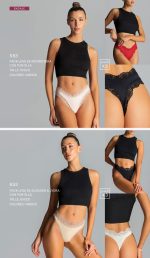 PACK X 3 LESS DE ALGODÓN Y LYCRA CON PUNTILLA BRIGITTE - Cod 652