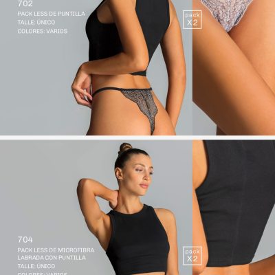 PACK X 2 LESS DE PUNTILLA BRIGITTE - Cod 702