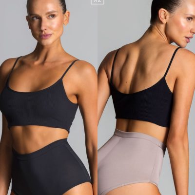 PACK X 2 MINISHORT DE MICROFIBRA CON DOBLE CINTURA BRIGITTE - Cod 705