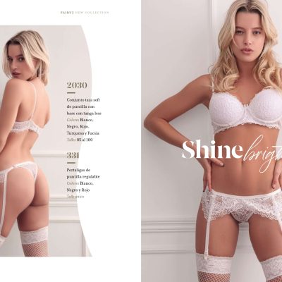 CONJUNTO TAZA SOFT DE PUNTILLA CON BASE CON TANGALESS FAIRUZ - Cod 2030