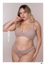 CONJUNTO TAZA SOFT CON BASE CON VEDETINA DE ALGODÓN Y LYCRA FRASHE - Cod 537