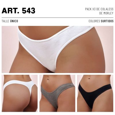 PACK X 3 DE COLALESS DE MORLEY FRASHE - Cod 543