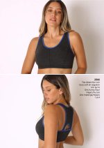 TOP DEPORTIVO EN ALGODÓN/LYCRA CON TAZA SOFT LADY JANE - Cod 2066