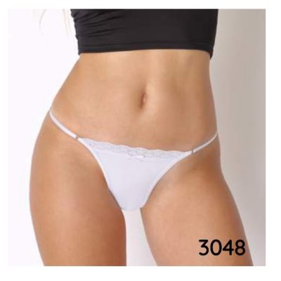 PACK X 2 TANGAS EN ALGODÓN/LYCRA Y PUNTILLA LADY JANE - Cod 3048