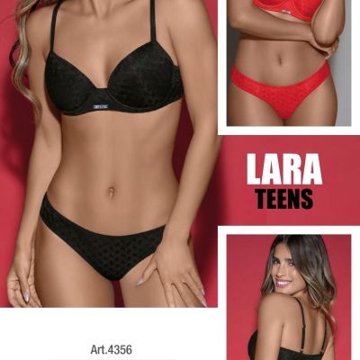 CONJUNTO MICROFIBRA FANTASÍA. CORPIÑO SOFT SIN PUSH UP, DIJE PERSONALIZADO. COLALESS. LARA - Cod 4356