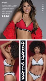 CONJUNTO DE ALGODÓN Y LYCRA LISO, CINTURA PERSONALIZADA. CORPIÑO TRIÁNGULO SOFT SIN PUSH UP. COLALESS LARA - Cod 5825