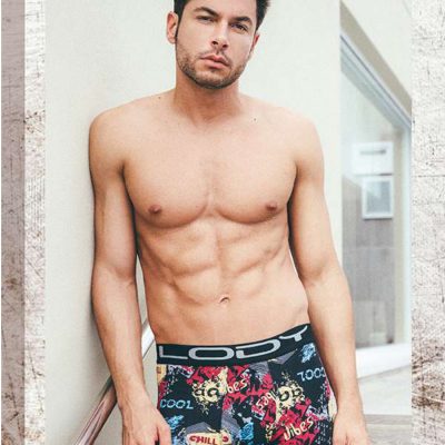 BÓXER DE ALGODÓN Y LYCRA ESTAMPADO LODY MEN - Cod 963