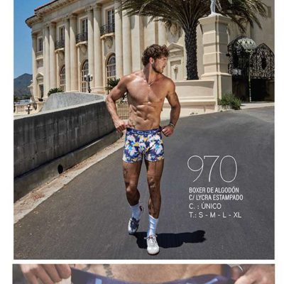 BÓXER DE ALGODÓN Y LYCRA ESTAMPADO LODY MEN - Cod 970