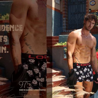 BÓXER DE ALGODÓN Y LYCRA ESTAMPADO LODY MEN - Cod 975