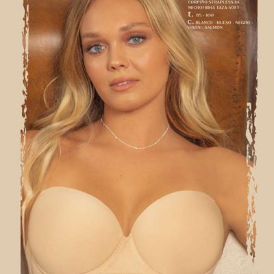 CORPIÑO STRAPLESS MICROFIBRA TAZA SOFT   LODY - Cod 5098
