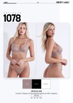 CONJUNTO TRIÁNGULO SEGUNDA PIEL DE PUNTILLA Y LESS SEXY LALI - Cod 1078