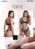 CONJUNTO TRIÁNGULO DE ALGODÓN ESTAMPADO CON COLALESS SEXY LALI - Cod 1081e