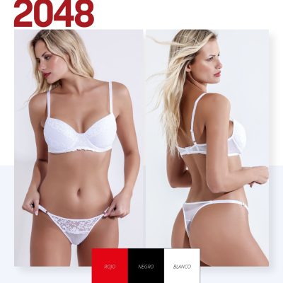 CONJUNTO TAZA SOFT DE TUL Y PUNTILLA CON COLALESS SEXY LALI - Cod 2048