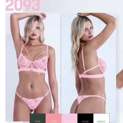 CONJUNTO ARCO DE PUNTILLA CON TANGALESS SEXY LALI - Cod 2093