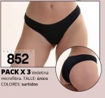 PACK X 3 VEDETINA MICROFIBRA SEXY LALI - Cod 852