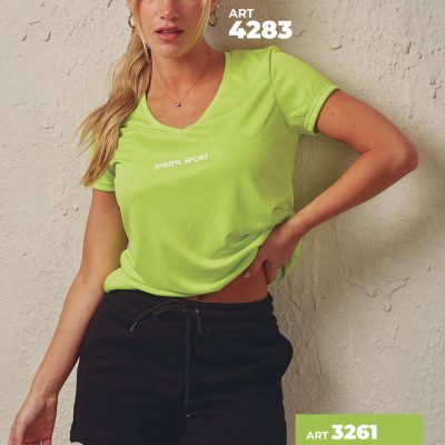 SHORT CINTURA ALTA DE RÚSTICO  SHEDYL - Cod 3261