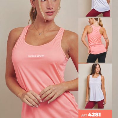 MUSCULOSA DEPORTIVA CON ESTAMPA SHEDYL - Cod 4281