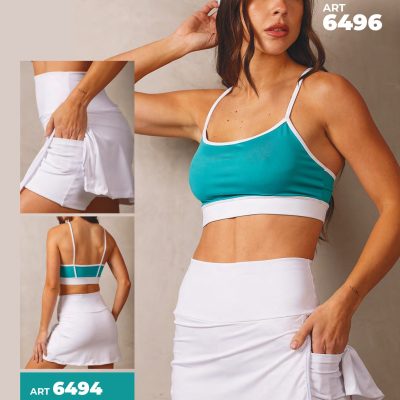 POLLERA CON CALZA INCORPORADA DE MICROFIBRA SHEDYL - Cod 6494