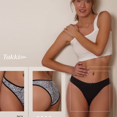 PACK X 2 VEDETINA DE ALGODÓN Y LYCRA LISA Y ESTAMPADA TAKKI - Cod 2020