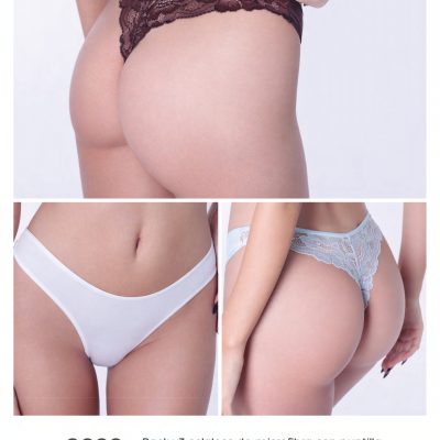 PACK X 3 DE COLALESS DE MICROFIBRA CON PUNTILLA UAILEE - Cod 2000