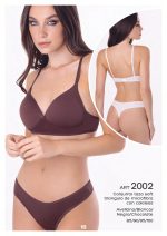 CONJUNTO TAZA SOFT TRIÁNGULO DE MICROFIBRA CON COLALESS UAILEE - Cod 2002