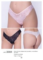 PACK X 3 DE COLALESS DE PUNTILLA Y MICROFIBRA TIRO ALTO  UAILEE - Cod 2004