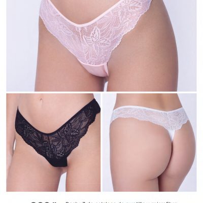 PACK X 3 DE COLALESS DE PUNTILLA Y MICROFIBRA TIRO ALTO  UAILEE - Cod 2004