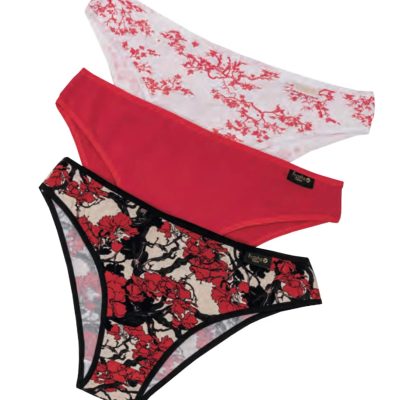 PACK X 3 DE VEDETINA DE ALGODÓN Y LYCRA ESTAMPADO JAPAN FRASHE - Cod 5008