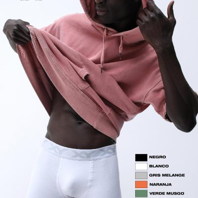 BÓXER DE ALGODÓN Y ELASTANO. ANATÓMICO, LISO CLÁSICO XY - Cod 1387e