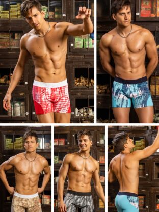 BÓXER ALGODÓN Y LYCRA COMBINADO.  ACROBATA - Cod 5061