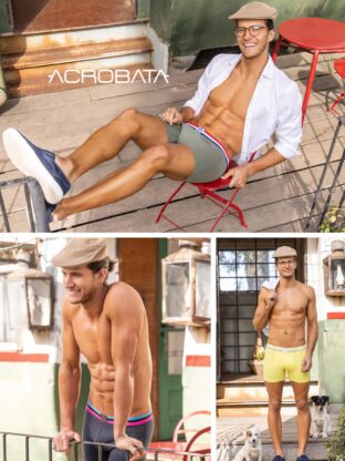 BÓXER ALGODÓN Y LYCRA LISO.  ACROBATA - Cod 5087