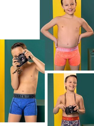 BÓXER ALGODÓN Y LYCRA PALMERAS.  ACROBATA - Cod 6054