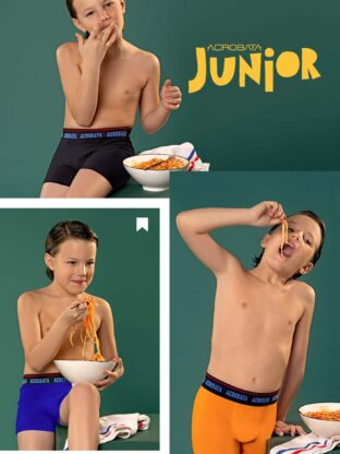 BÓXER ALGODÓN Y LYCRA LISO. ACROBATA - Cod 6063