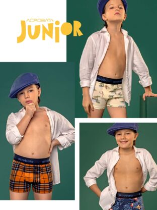 BÓXER ALGODÓN Y LYCRA ESTAMPADO. ACROBATA - Cod 6112