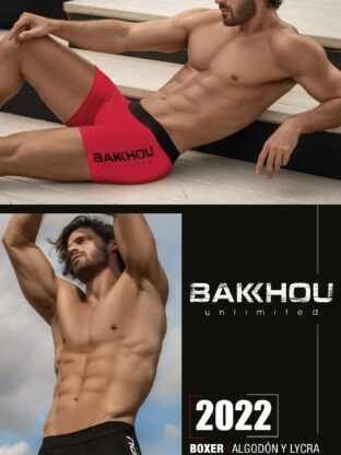BÓXER ALGODÓN Y LYCRA. LISO. CON ESTAMPA LOCALIZADA BAKHOU UNLIMITED BAKHOU - Cod 2022