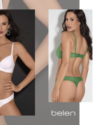 CONJUNTO DE MICROFIBRA. CORPIÑO PUSH UP SOFT. COLALESS. BELEN - Cod 8210