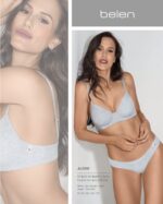 CONJUNTO DE ALGODÓN Y LYCRA. CORPIÑO CON ARCO. VEDETINA. BELEN - Cod 8540