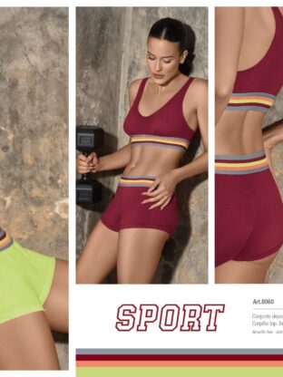 CONJUNTO DE ENCAJE. CORPIÑO PUSH UP SOFT CORREDERAS Y DIJE STRASS. COLALESS BELEN - Cod 8960