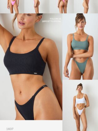 CONJUNTO CON TAZA REMOVIBLE DE MORLEY CON INTERNO DE MICROFIBRA Y LESS REGULABLE BRIGITTE - Cod 1637