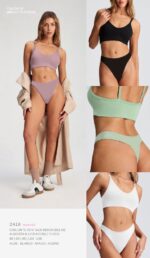 CONJUNTO CON TAZA REMOVIBLE DE ALGODÓN Y LYCRA DOBLE Y LESS BRIGITTE - Cod 2418